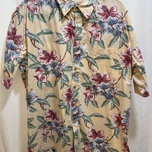 Cooke Street Honolulu Floral Hawaiian  Button-Up Shirt sz L